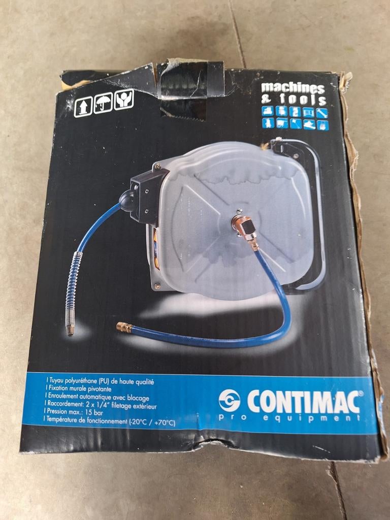 Nieuwe Contimac Pro Equipment Automatische Luchtslanghaspel, Ophalen of Verzenden, Zo goed als nieuw