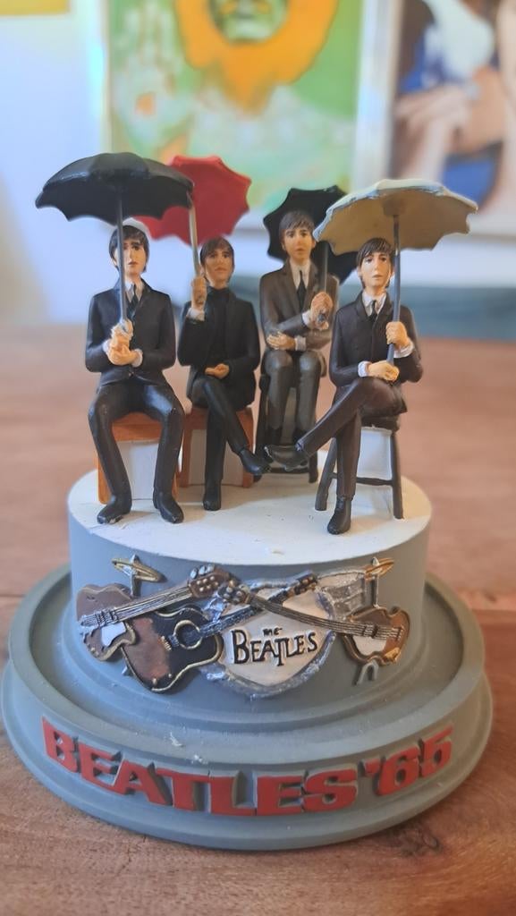 Beatles '65 Musical Franklin Mint figurine bell jar, Ophalen of Verzenden