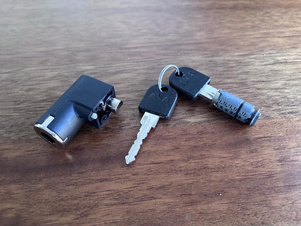 Stella accuslot met 2 AXA sleutels - Complete Set - NIEUW!, Ophalen of Verzenden, Nieuw, Overige fietssloten