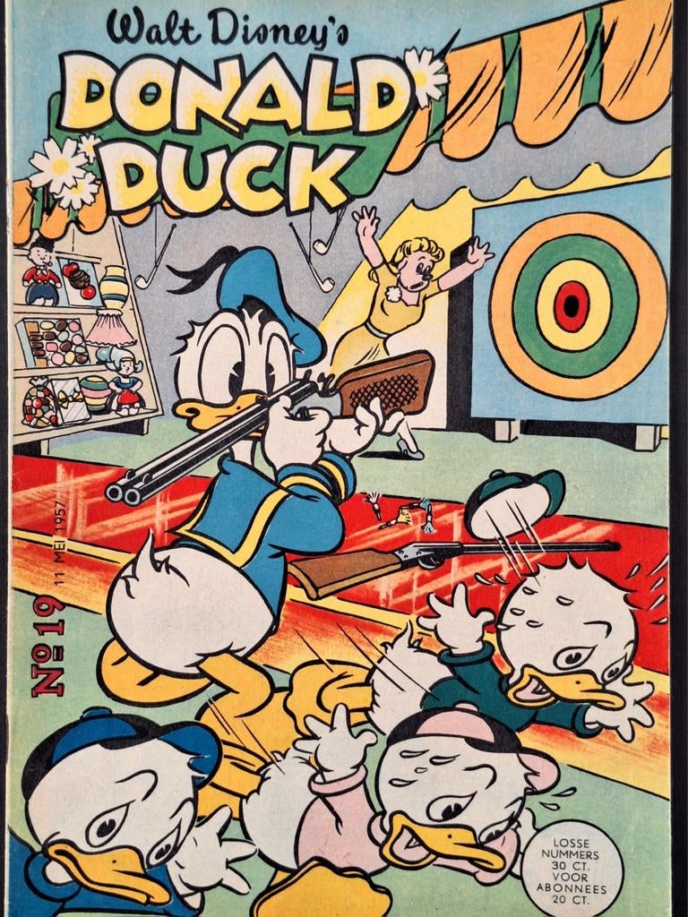 Donald Duck 1957 nr. 19, Eén stripboek, Ophalen of Verzenden, Zo goed als nieuw