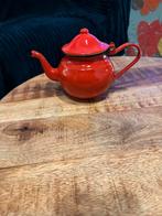 Vintage rode theepot, Ophalen of Verzenden