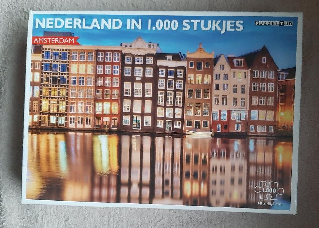 Legpuzzel Nederland in 1.000 stukjes ( Puzzeltijd puzzel), Ophalen of Verzenden, 500 t/m 1500 stukjes, Gebruikt, Legpuzzel