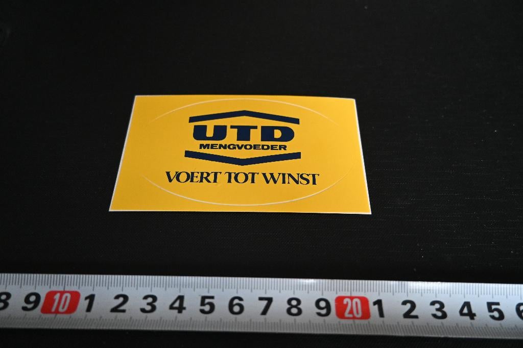 sticker UTD Mengvoeder voert tot winst  BK983 *, Ophalen, Zo goed als nieuw, Sticker