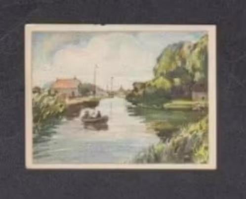 Albumplaatje Leek Groningen Hoofddiep Schepen (19)., Ophalen of Verzenden, Zo goed als nieuw