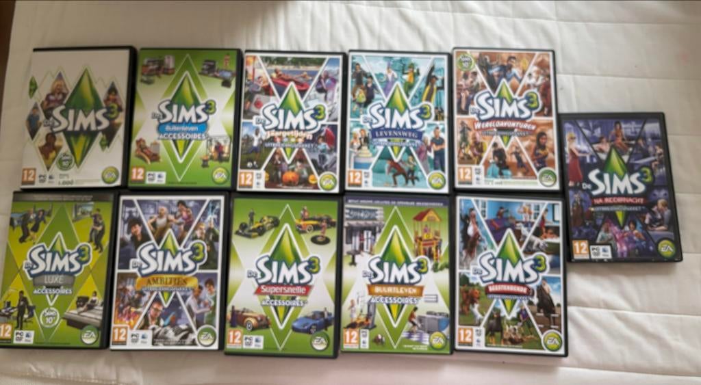 De Sims 3 met uitbreidingsets, Spelcomputers en Games, Games | Pc, Ophalen, Online, Gebruikt, 1 speler