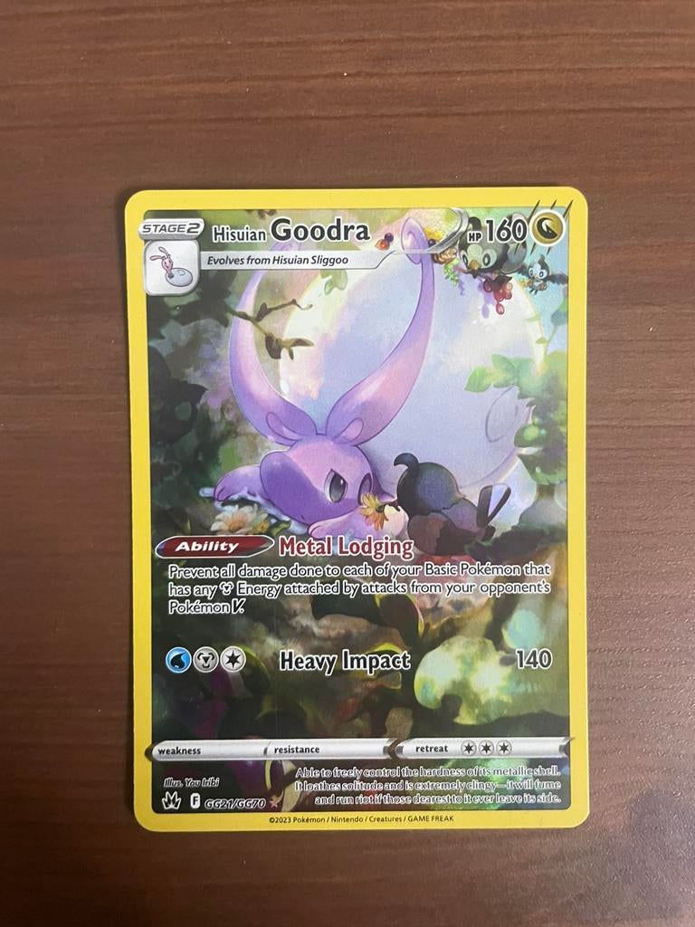 Hisuian Goodra art rare gg21/gg70, Ophalen of Verzenden, Zo goed als nieuw