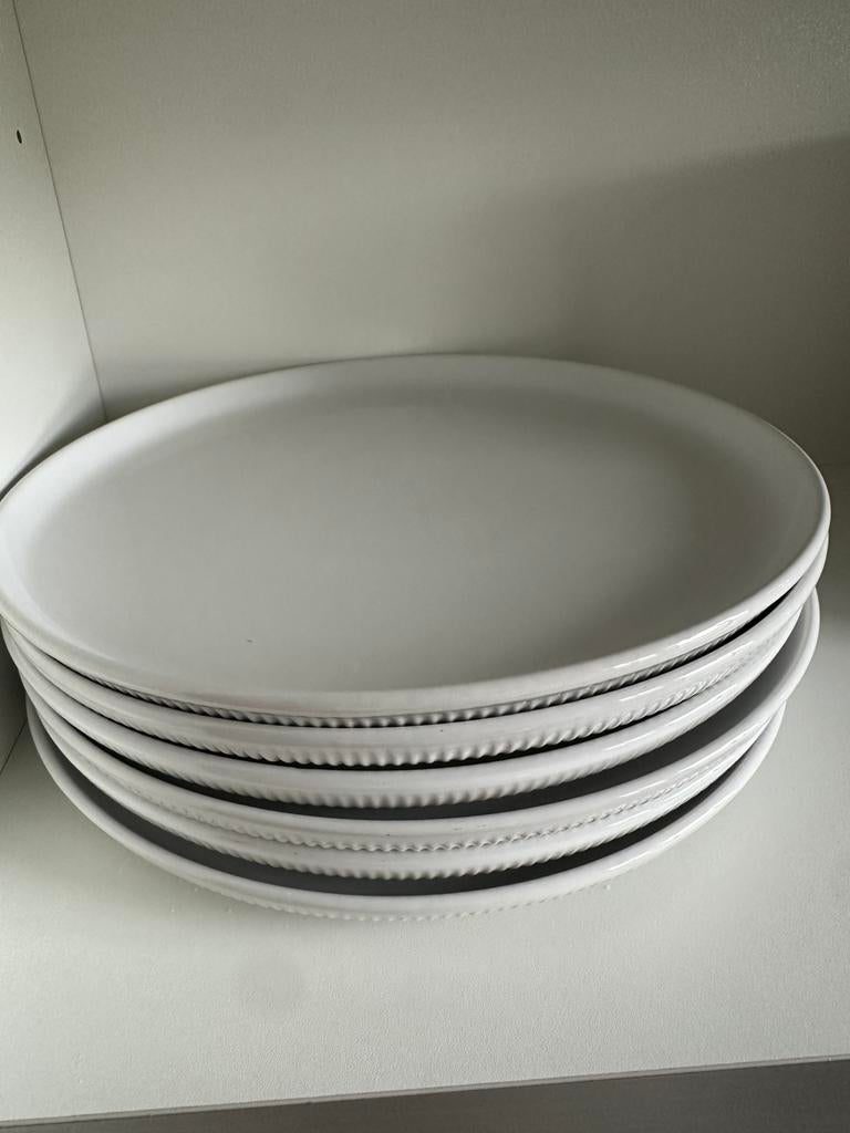 6 Witte grote, kleine, diepe borden / kommetjes AH borden, Ophalen of Verzenden