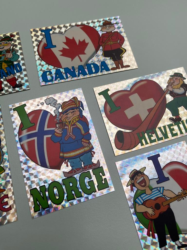 Panini originele vintage Fantastickers 6 st., Ophalen of Verzenden, Gebruikt, Meerdere stickers