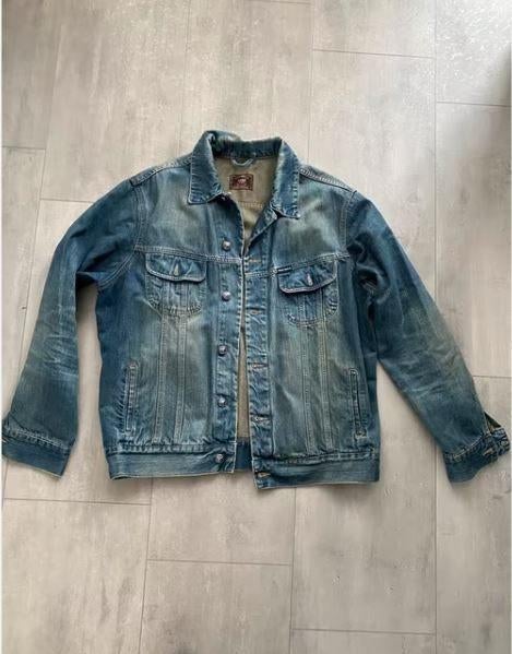 Pall Mall Spijkerjack jas mt. L/XL, Blauw, Maat 56/58 (XL), Pall Mall, Ophalen of Verzenden