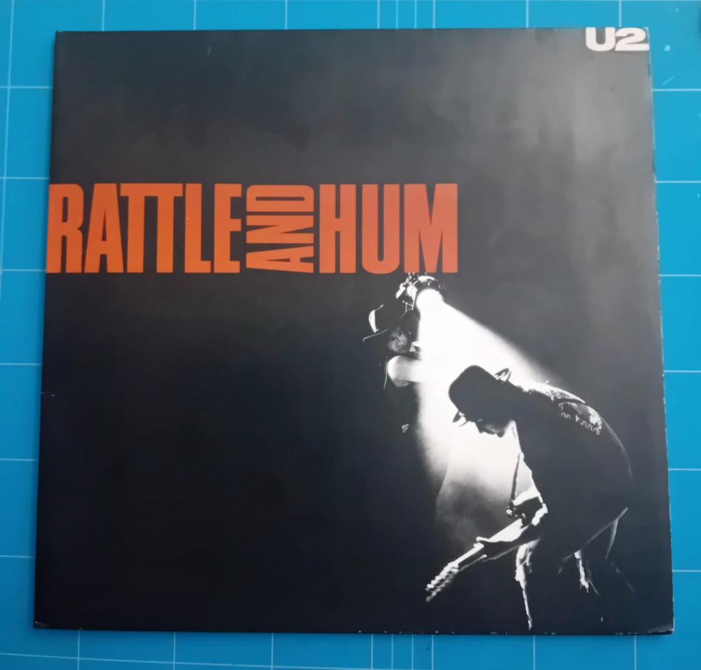 U2  Rattle and Hum    Dubbel lp, Cd's en Dvd's, Vinyl | Pop, Gebruikt, 1980 - 1989, Ophalen of Verzenden, Dubbel-LP