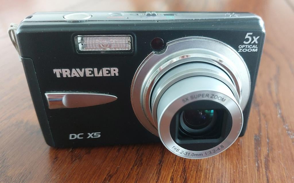 TRAVELER DIGITALE CAMERA.DCX5., Gebruikt, Compact, 10 Megapixel, Ophalen of Verzenden
