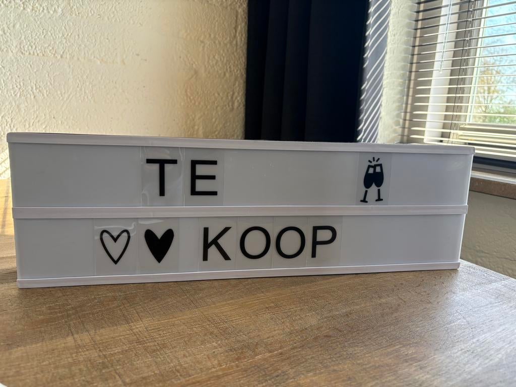 Letterbord (verlicht), Ophalen, Zo goed als nieuw, Minder dan 50 cm