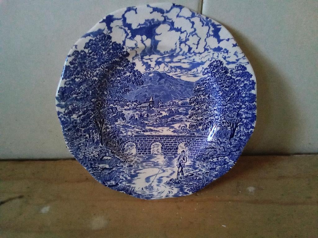 Delfs blauw bord, Antiek en Kunst, Ophalen