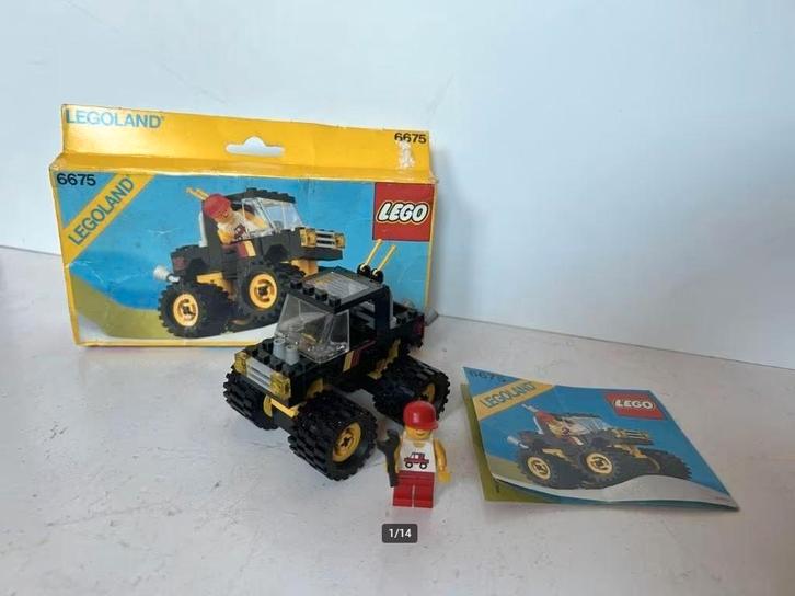 Lego Legoland - Road & Trail 4x4 - 6675, Kinderen en Baby's, Speelgoed | Duplo en Lego, Gebruikt, Lego, Complete set, Ophalen of Verzenden