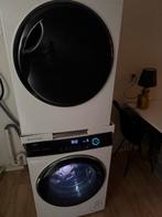 Haier wasmachine en wasdroger, 6 tot 8 kg, Ophalen, Zo goed als nieuw, 85 tot 90 cm
