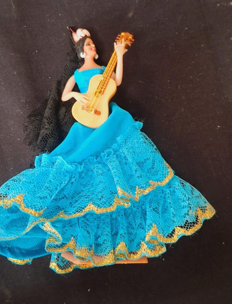 vintage Marin Chiclana flamenco-danspop uit Spanje. , Verzamelen, Poppen, Ophalen of Verzenden