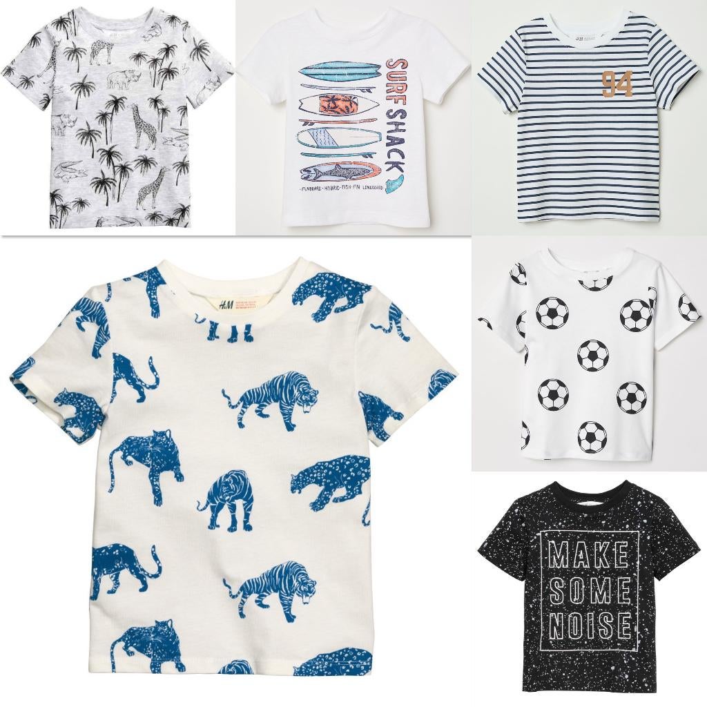 6 stoere zomer t-shirts shirts H&M jongen maat 134-140, Kinderen en Baby's, Kinderkleding | Maat 134, H&M, Nieuw, Ophalen of Verzenden