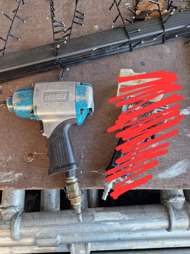 Hazet 9012 slagmoersleutel pneumatisch, Gebruikt, Ophalen of Verzenden, Minder dan 200 liter/min, 6 tot 10 bar