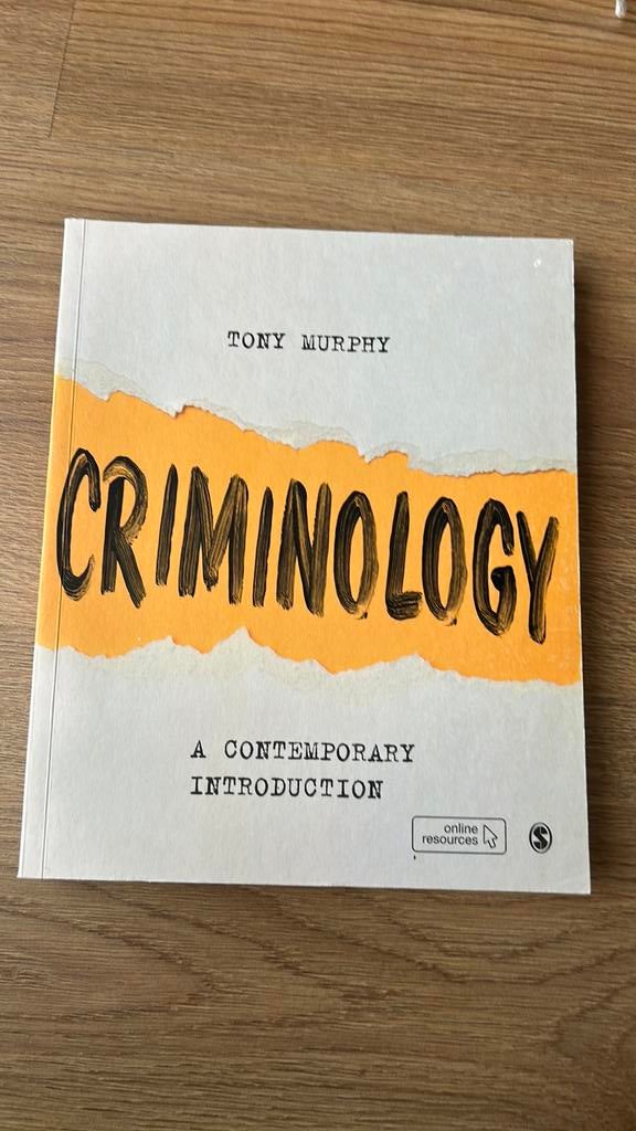 Criminology, Tony Murphy, Boeken, Ophalen of Verzenden, Zo goed als nieuw