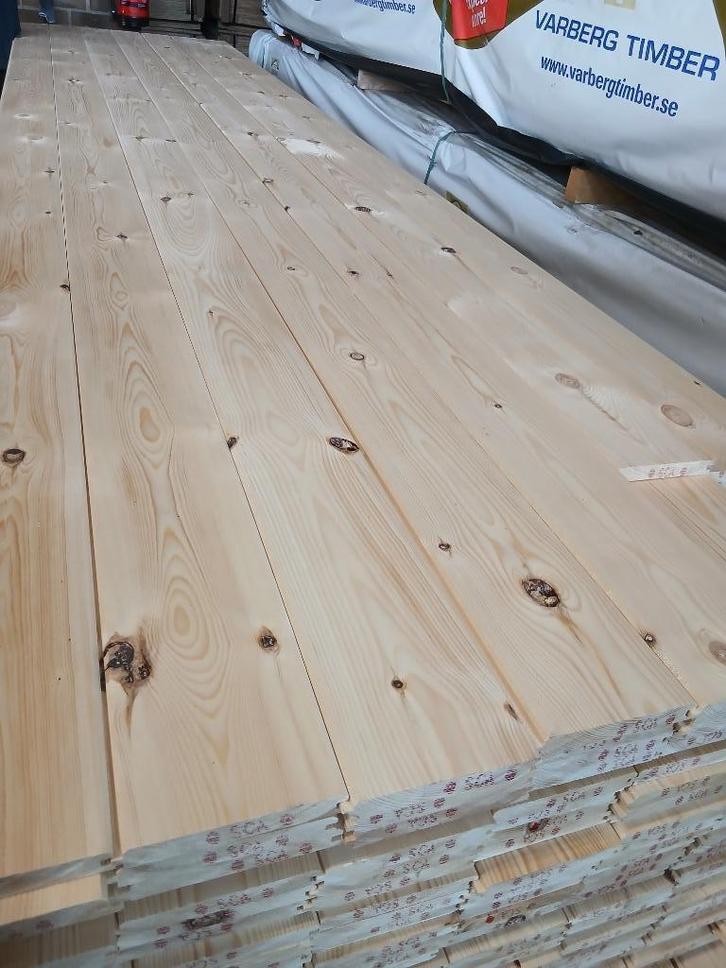 Grenen vloerdelen 21x147 mm vellingdelen planken, dakbeschot, Doe-het-zelf en Verbouw, Vloerdelen en Plavuizen, Nieuw, Vloerdelen of -planken