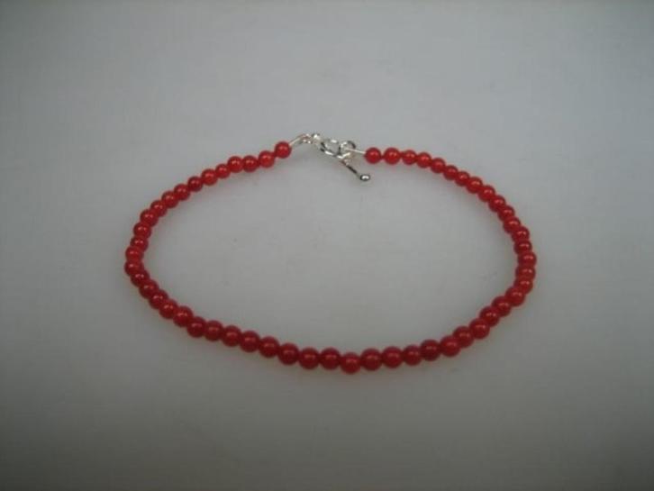 Antieke Bloedkoralen Baby Armbandje met Zilveren, Sieraden, Tassen en Uiterlijk, Kindersieraden, Nieuw, Armband, Rood, Verzenden