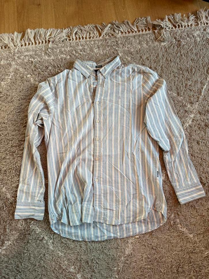 Volcom Overhemd Blauw Maat L, Kleding | Heren, Overhemden, Gedragen, Halswijdte 41/42 (L), Blauw, Ophalen of Verzenden