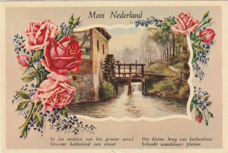 ROOS ROZEN UIT JAREN 50 ZEER MOOIE KAART KH915, Verzamelen, Ansichtkaarten | Themakaarten, Gelopen, 1940 tot 1960, Overige thema's