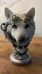 Steampunk Wolf Beeld – Fantasy / Gothic Decoratie, Ophalen of Verzenden, Zo goed als nieuw, Dier