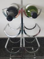 Art deco verchroomde wijnrek, NIeuw, Ophalen, Nieuw, Metaal, Minder dan 50 cm