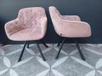 2 kuipstoelen oud roze velours, Huis en Inrichting, Stoelen, Ophalen, Zo goed als nieuw, Overige kleuren