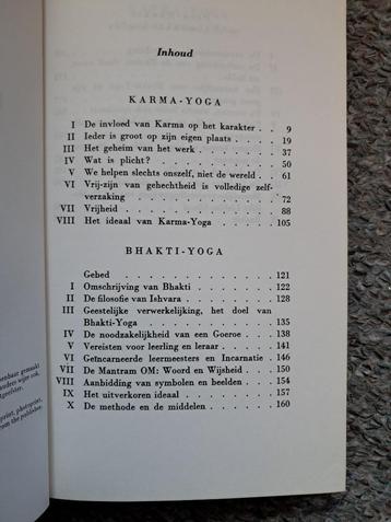 Karma-Yoga en Bhakti- Yoga beschikbaar voor biedingen