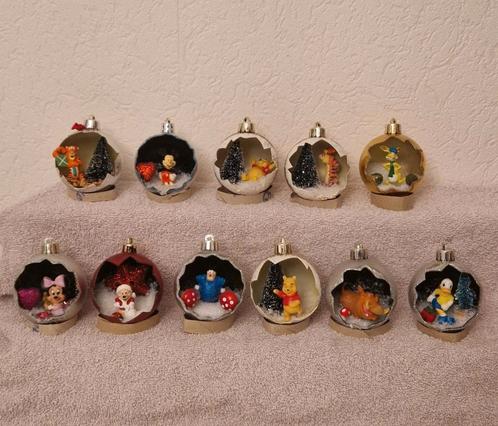 11x kerstballen met o.a . Minnie.mickey.donald.winnie.tijger, Verzamelen, Disney, Zo goed als nieuw, Beeldje of Figuurtje, Ophalen of Verzenden