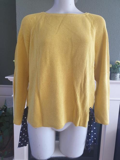 Betty Barclay schitterende gele trui met leuke linten M 40, Kleding | Dames, Truien en Vesten, Zo goed als nieuw, Maat 38/40 (M)