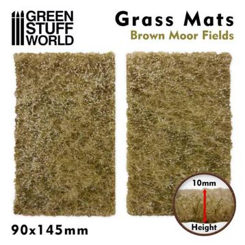 Terrein Grass Mat Cutouts - Brown Moor Fields 10339 HO