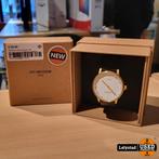 Piet Hein Leff Amsterdam T40 Horloge Leer Gold/Wit/Zwart Ø40