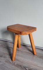 Bruin houten melkkrukje, Ophalen of Verzenden, Gebruikt, Hout