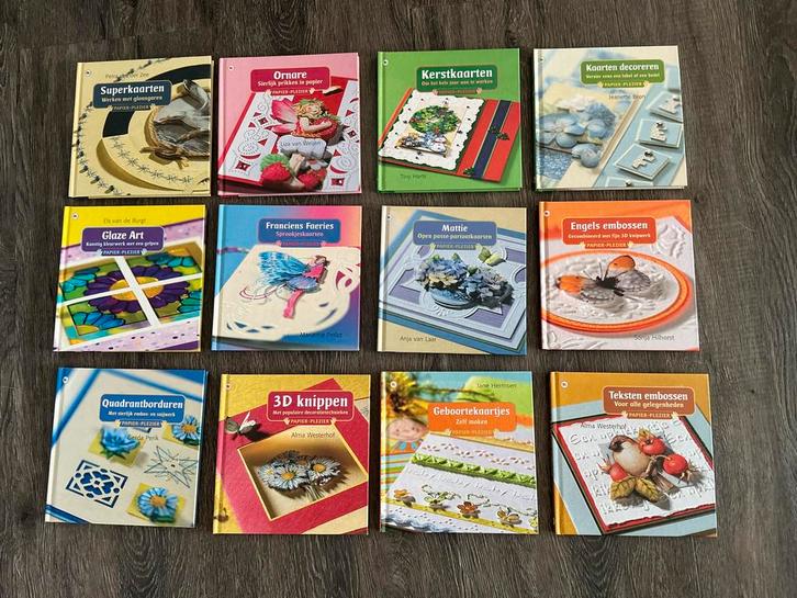 12 nieuwe boekjes “Papier Plezier” voor kaarten maken, Hobby en Vrije tijd, Knutselen, Nieuw, Ophalen