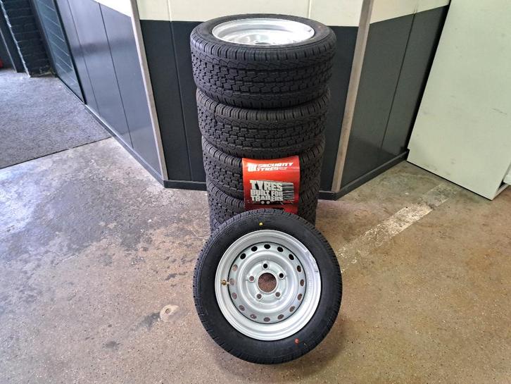 Aanhanger hoge druk wielen 195/50R13C ( 900 kilo draaglast ), Auto diversen, Aanhangwagen-onderdelen, Nieuw, Ophalen