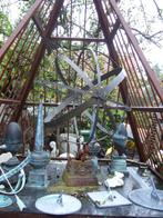 Brons ornament pinakel pine appel ook v hek dak open haard, Ophalen, Nieuw