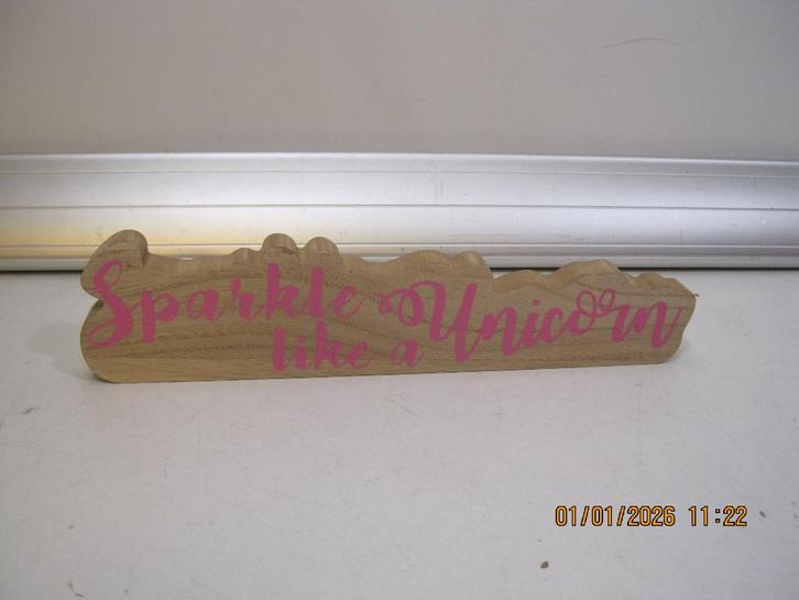 sparkle like a unicorn 30 cm decoratie (368), Huis en Inrichting, Woonaccessoires | Wanddecoraties, Zo goed als nieuw, Ophalen of Verzenden