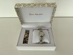 Gino Milano Giftset - Armband en Dames Horloge, Ophalen, Zo goed als nieuw, Goud, Staal