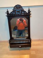 Antieke Spiegel met Lade   Vintage stijl, Antiek en Kunst, Ophalen of Verzenden, Rechthoekig, Minder dan 50 cm, Minder dan 100 cm