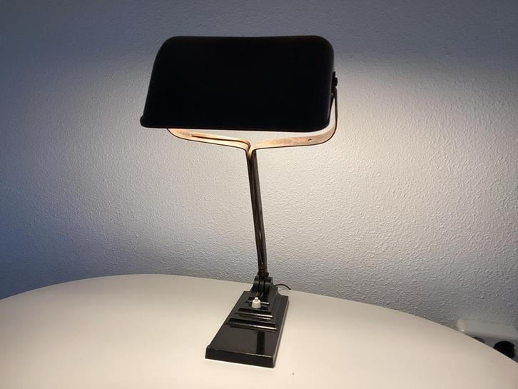 Erpé Model 52 Bureaulamp notarislamp, Huis en Inrichting, Lampen | Tafellampen, Gebruikt, Minder dan 50 cm, Metaal, Ophalen of Verzenden