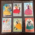 Oude Spaanse Danskaarten in Geborduurde uitvoering, Ophalen of Verzenden, Zo goed als nieuw