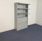 Folderrek, aluminium, H 195 x B 100 x D 35 cm., Ophalen, Gebruikt