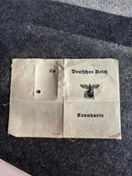Duitse rijk kennkarte ww2, Verzamelen, Ophalen of Verzenden, Overige soorten, Duitsland