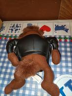 Taz Tasmanian Devil knuffel met leren jas 25 cm groot, Ophalen of Verzenden