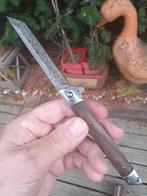 Zakmes met Damascus lemmet, Antiek en Kunst, Ophalen of Verzenden