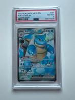 Blastoise EX 151 - PSA 8, Ophalen of Verzenden, Zo goed als nieuw, Losse kaart, Foil