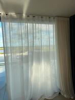 Witte gordijnen - 20 strekkende meter, 2.65m hoog, Huis en Inrichting, Stoffering | Gordijnen en Lamellen, Ophalen, Gebruikt, Wit
